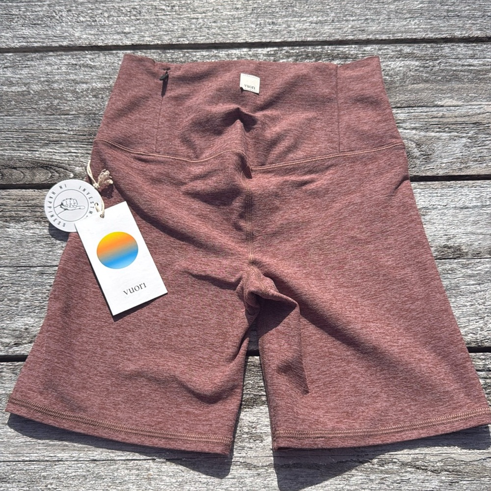 VUORI Clean Elevation Shorty hazelnut heather XS NWT BIKE‎ SHORT